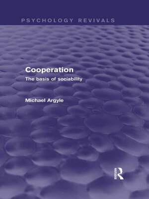 cover image of Cooperation (Psychology Revivals)